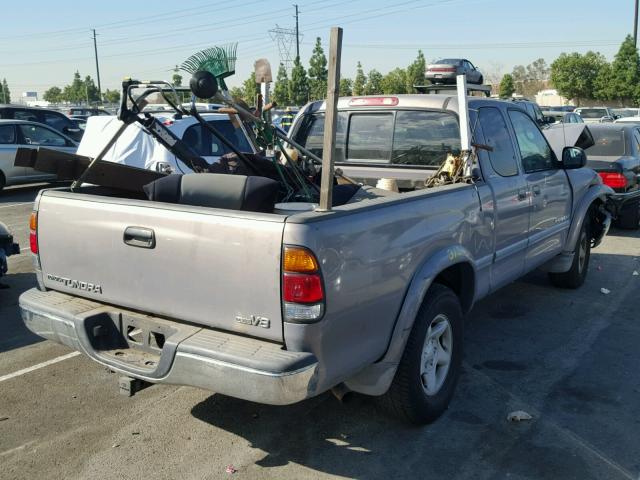 5TBRT38121S142936 - 2001 TOYOTA TUNDRA ACC SILVER photo 4