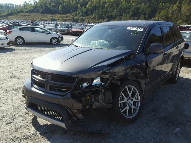 3C4PDDEG1FT607388 - 2015 DODGE JOURNEY R/ GRAY photo 2