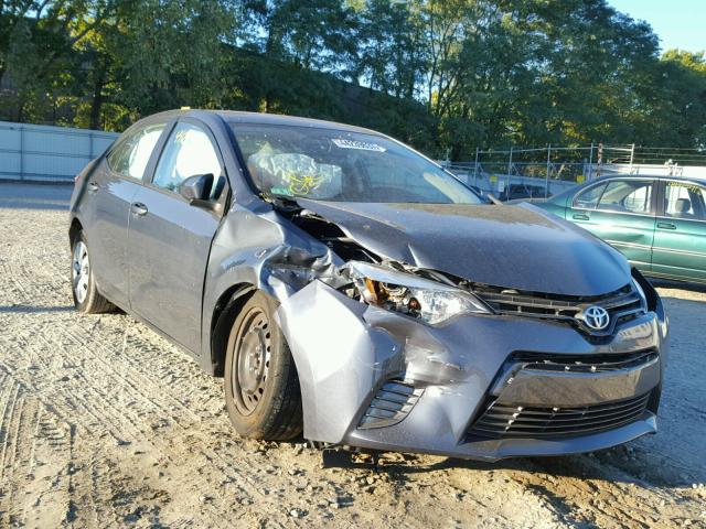 2T1BURHE8GC567588 - 2016 TOYOTA COROLLA L GRAY photo 1