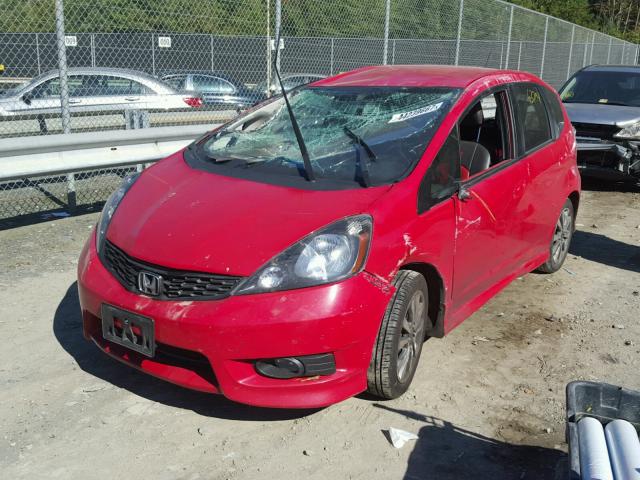 JHMGE8H59DC079525 - 2013 HONDA FIT SPORT RED photo 2