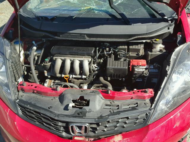 JHMGE8H59DC079525 - 2013 HONDA FIT SPORT RED photo 7