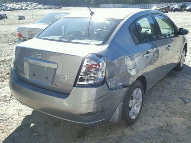 3N1AB61E57L695748 - 2007 NISSAN SENTRA GRAY photo 4