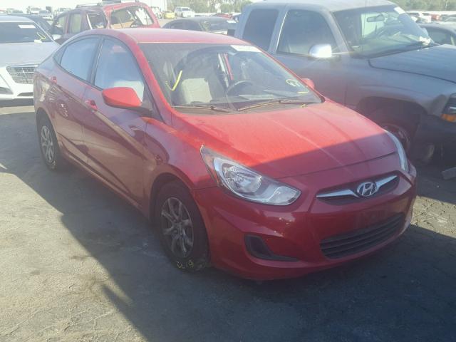 KMHCT4AE3DU321904 - 2013 HYUNDAI ACCENT GLS RED photo 1