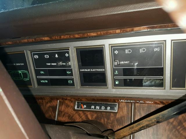 1C3BT56EXFC212075 - 1985 CHRYSLER NEW YORKER BROWN photo 8