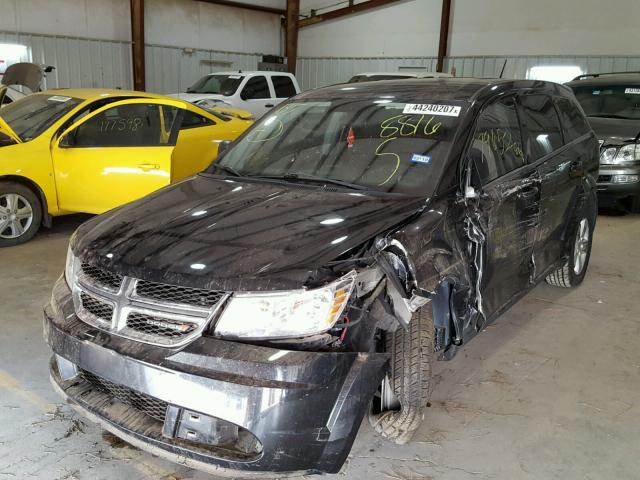 3C4PDCAB0DT558816 - 2013 DODGE JOURNEY SE BLACK photo 2