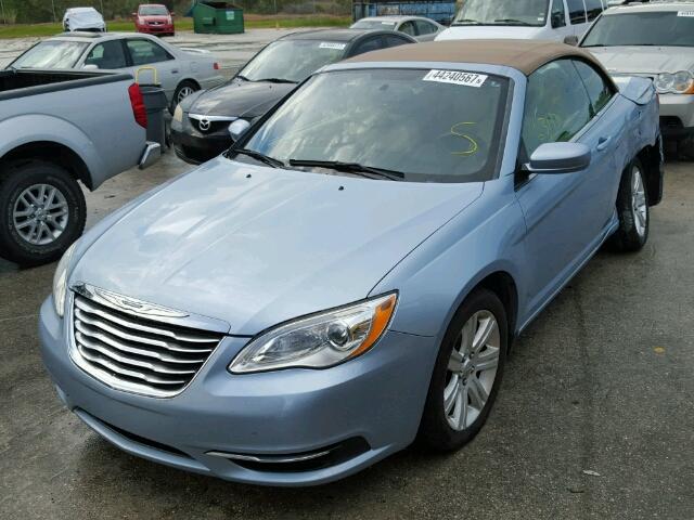 1C3BCBEG7CN224511 - 2012 CHRYSLER 200 TOURIN BLUE photo 2