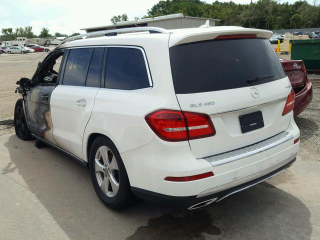 4JGDF6EE3HA927549 - 2017 MERCEDES-BENZ GLS 450 4M WHITE photo 3