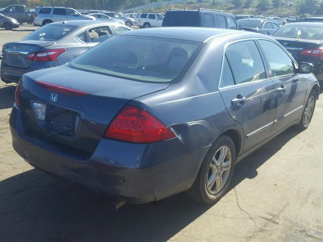 1HGCM56337A048100 - 2007 HONDA ACCORD SE GRAY photo 4