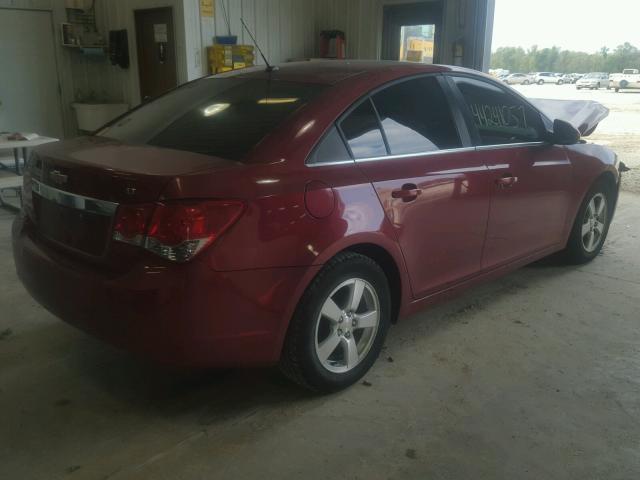 1G1PE5SC8C7231835 - 2012 CHEVROLET CRUZE LT RED photo 4