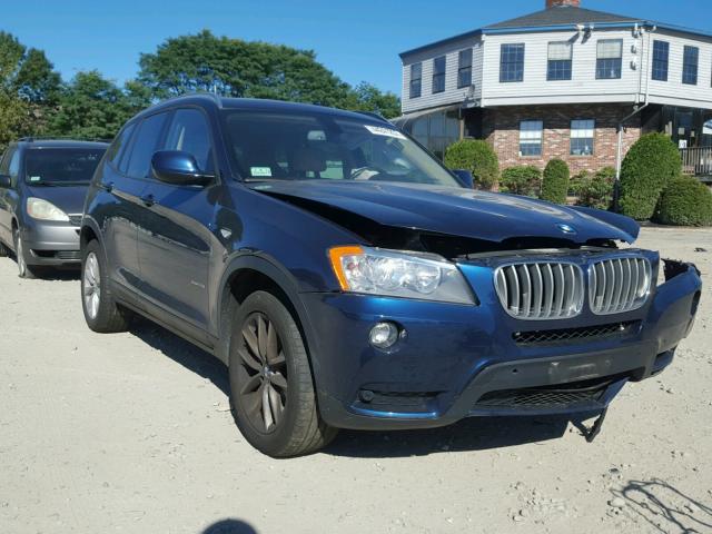 5UXWX9C51D0A28172 - 2013 BMW X3 BLUE photo 1