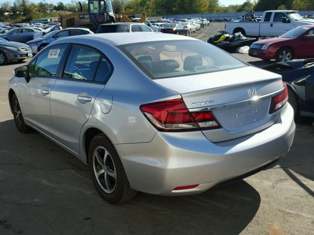 19XFB2F78FE250641 - 2015 HONDA CIVIC SE SILVER photo 3