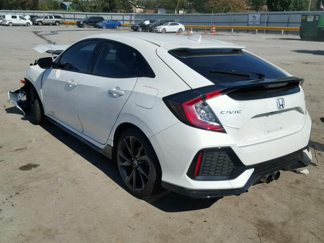 SHHFK7G48HU223470 - 2017 HONDA CIVIC SPOR WHITE photo 3