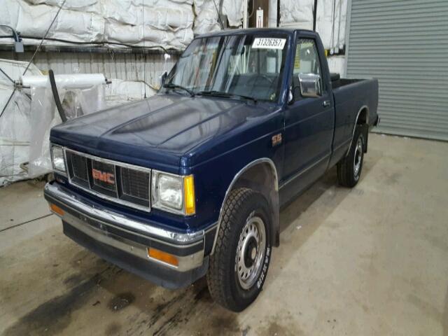 1GTCT14ZXK2541096 - 1989 GMC S TRUCK S1 BLUE photo 2