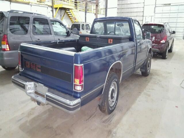 1GTCT14ZXK2541096 - 1989 GMC S TRUCK S1 BLUE photo 4