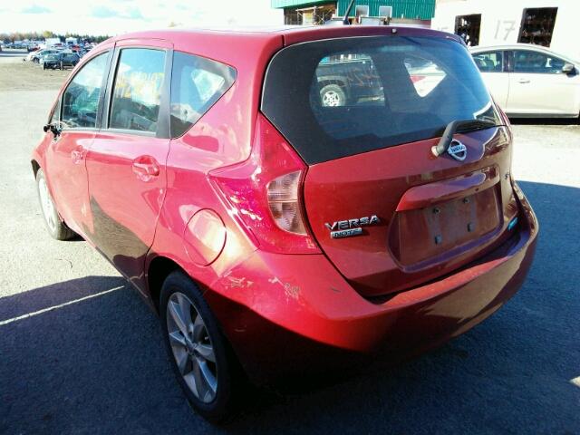 3N1CE2CP4FL437114 - 2015 NISSAN VERSA NOTE RED photo 3