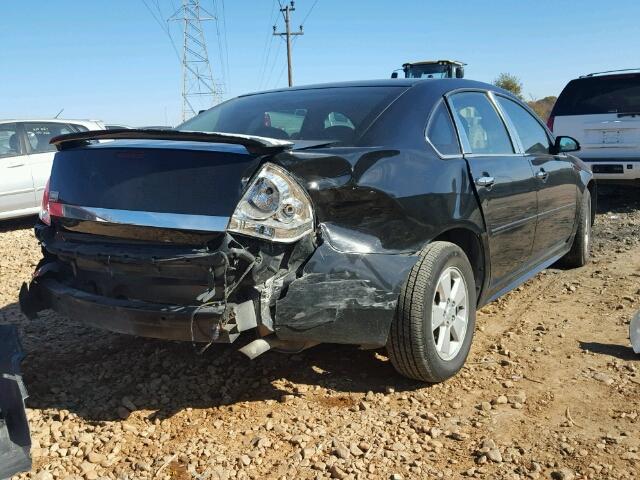 2G1WB5EK4A1180545 - 2010 CHEVROLET IMPALA LT BLACK photo 4