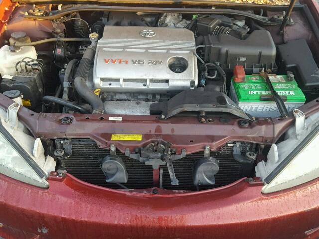 4T1BF30K96U115400 - 2006 TOYOTA CAMRY LE წითელი ფოტო 7