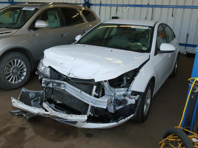 1G1PC5SB6E7178858 - 2014 CHEVROLET CRUZE LT WHITE photo 2