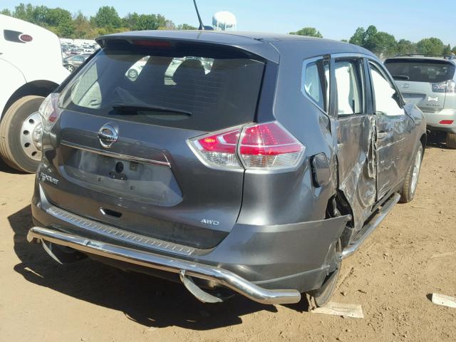 KNMAT2MV5FP542014 - 2015 NISSAN ROGUE SILVER photo 4