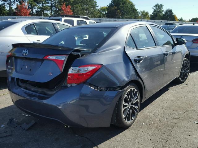 5YFBURHE3FP179344 - 2015 TOYOTA COROLLA GRAY photo 4