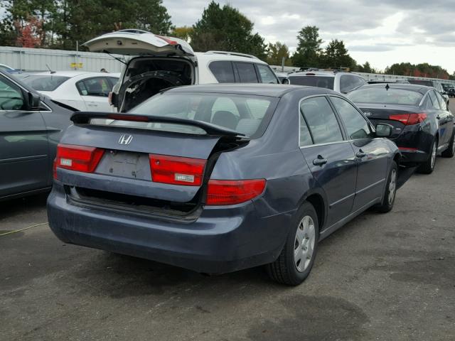 1HGCM56485A098514 - 2005 HONDA ACCORD BLUE photo 4