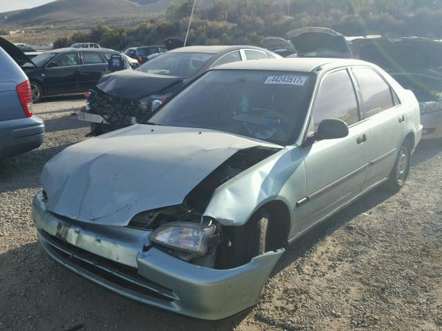 JHMEG8640NS013819 - 1992 HONDA CIVIC GREEN photo 2