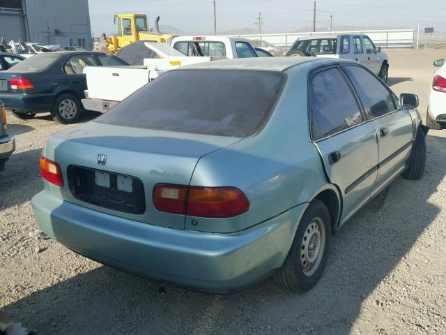 JHMEG8640NS013819 - 1992 HONDA CIVIC GREEN photo 4