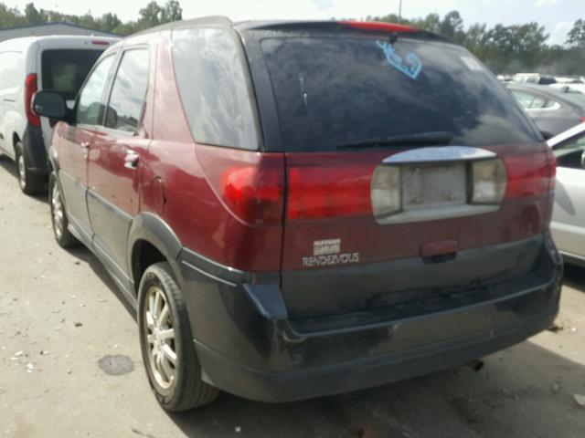 3G5DA03E95S516550 - 2005 BUICK RENDEZVOUS BURGUNDY photo 3