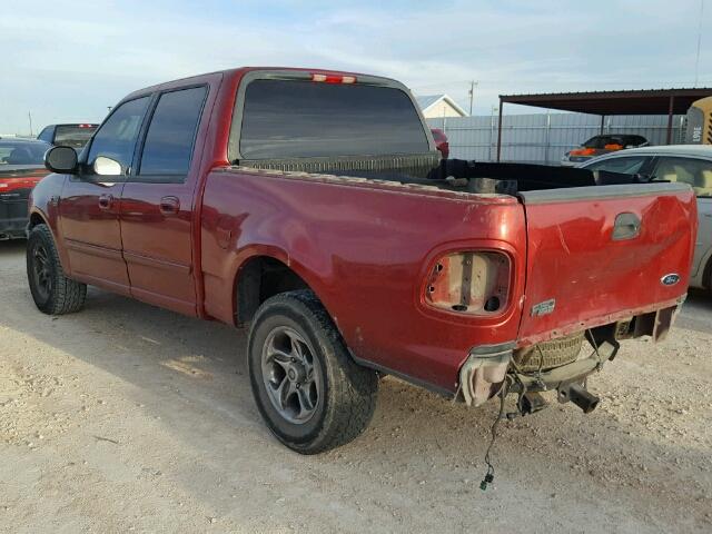 1FTRW07L62KE27566 - 2002 FORD F150 SUPER BURGUNDY photo 3