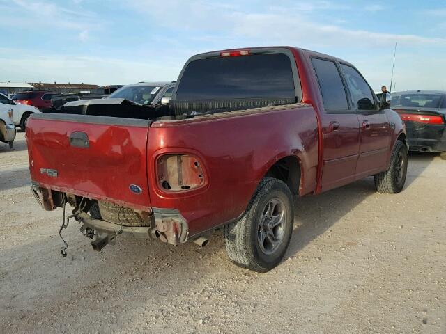 1FTRW07L62KE27566 - 2002 FORD F150 SUPER BURGUNDY photo 4