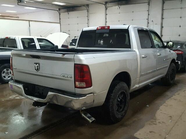 1D7RV1CT4BS531364 - 2011 DODGE RAM 1500 SILVER photo 4