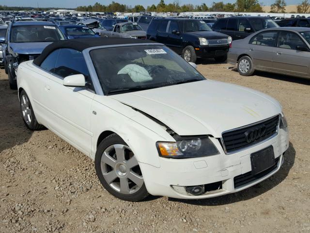 WAUAC48H16K010561 - 2006 AUDI A4 1.8 CAB WHITE photo 1