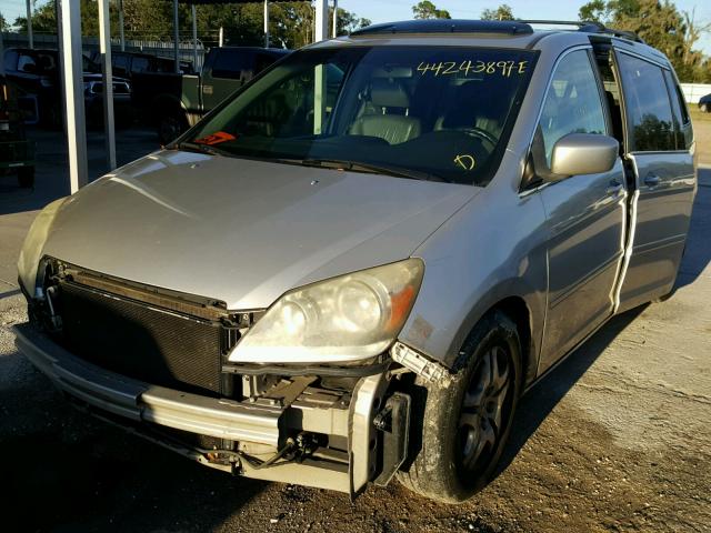 5FNRL38726B079974 - 2006 HONDA ODYSSEY EX SILVER photo 2