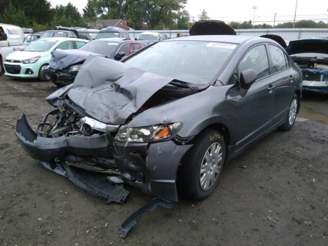 19XFA1F31BE042587 - 2011 HONDA CIVIC GRAY photo 2