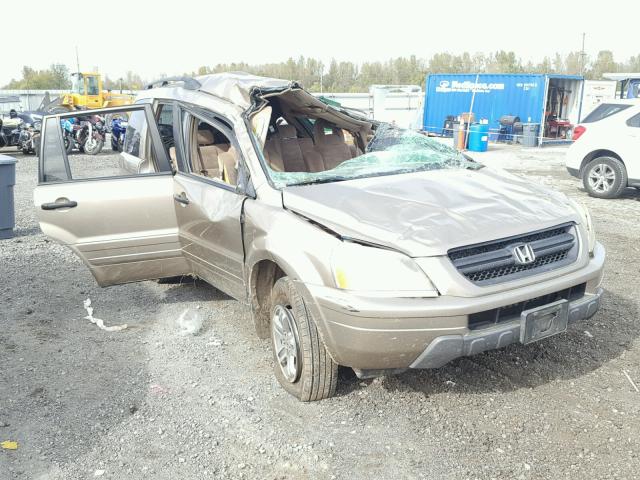 2HKYF18465H501581 - 2005 HONDA PILOT EX GOLD photo 1