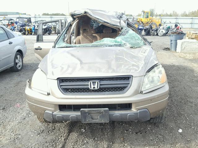 2HKYF18465H501581 - 2005 HONDA PILOT EX GOLD photo 7