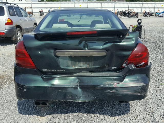 2G2WP542841279386 - 2004 PONTIAC GRAND PRIX Зелений фото 9