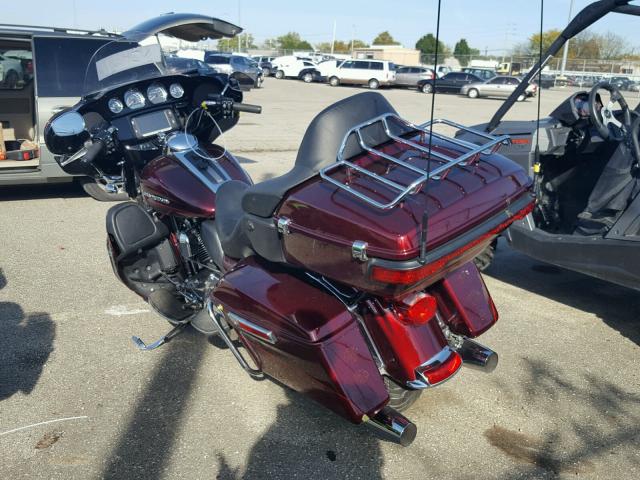 1HD1KEL16GB636287 - 2016 HARLEY-DAVIDSON FLHTK ULTR BURGUNDY photo 3