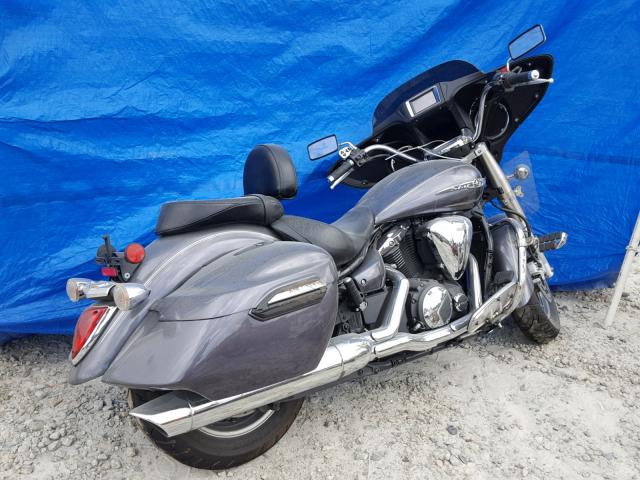 JYAVP32E3EA004066 - 2014 YAMAHA XVS1300 CT GRAY photo 4