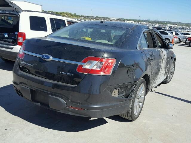 1FAHP2FW3BG170018 - 2011 FORD TAURUS LIM BLACK photo 4