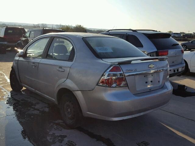 KL1TD56667B071591 - 2007 CHEVROLET AVEO BASE Gümüş foto 3
