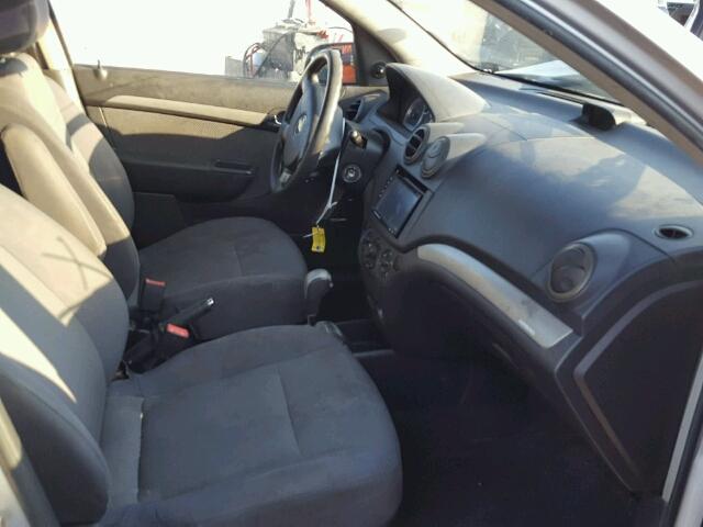 KL1TD56667B071591 - 2007 CHEVROLET AVEO BASE Gümüş foto 5