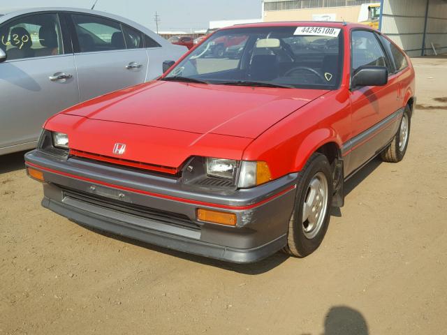 JHMAF5333FS024083 - 1985 HONDA CIVIC 1500 RED photo 2