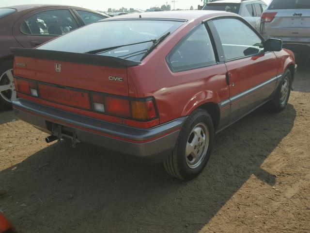 JHMAF5333FS024083 - 1985 HONDA CIVIC 1500 RED photo 4