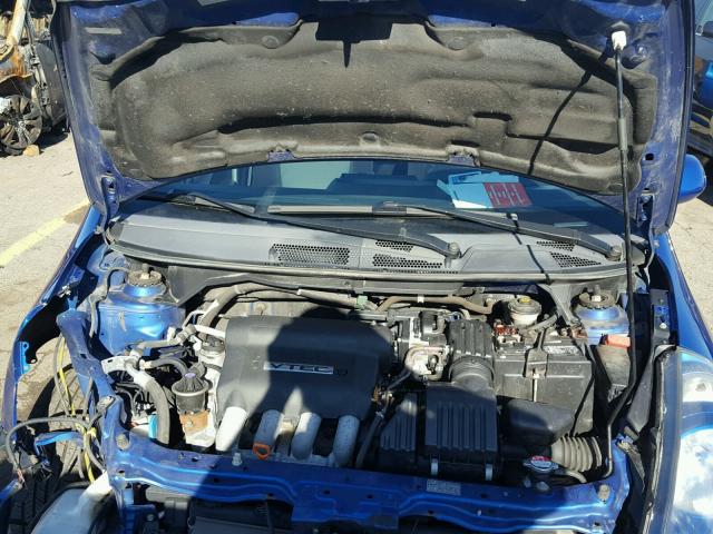 JHMGD38607S015270 - 2007 HONDA FIT BLUE photo 7