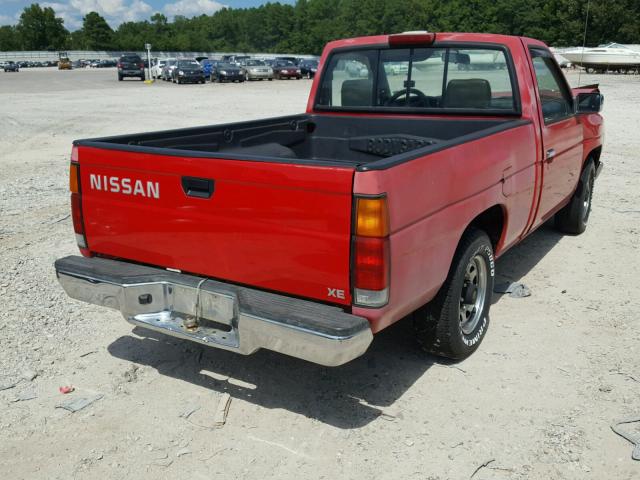 1N6SD11SXRC362610 - 1994 NISSAN TRUCK BASE RED photo 4