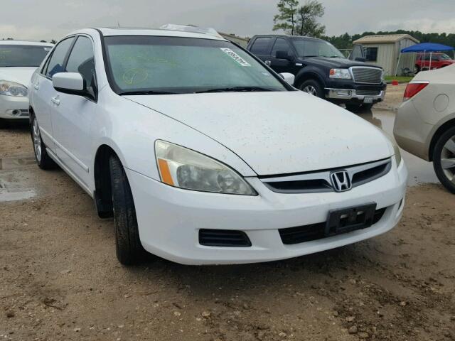 1HGCM66596A047412 - 2006 HONDA ACCORD EX WHITE photo 1