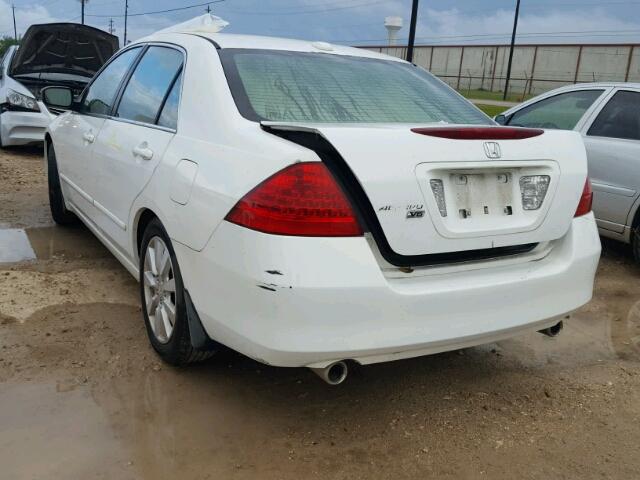 1HGCM66596A047412 - 2006 HONDA ACCORD EX WHITE photo 3