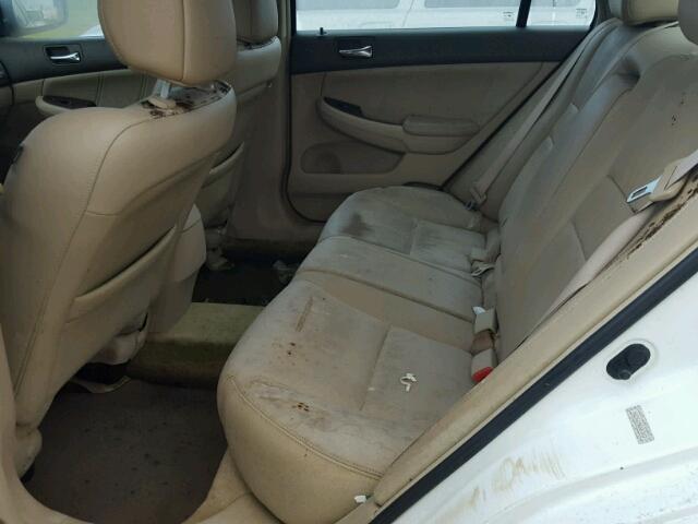 1HGCM66596A047412 - 2006 HONDA ACCORD EX WHITE photo 6