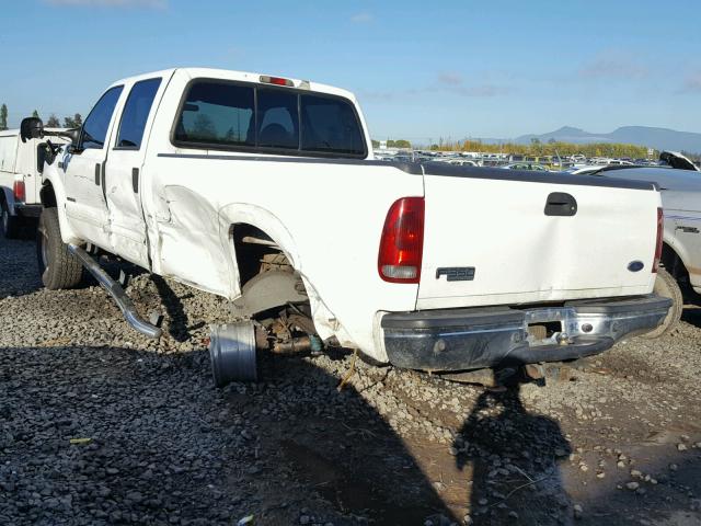 3FTSW31F71MA59282 - 2001 FORD F350 WHITE photo 3